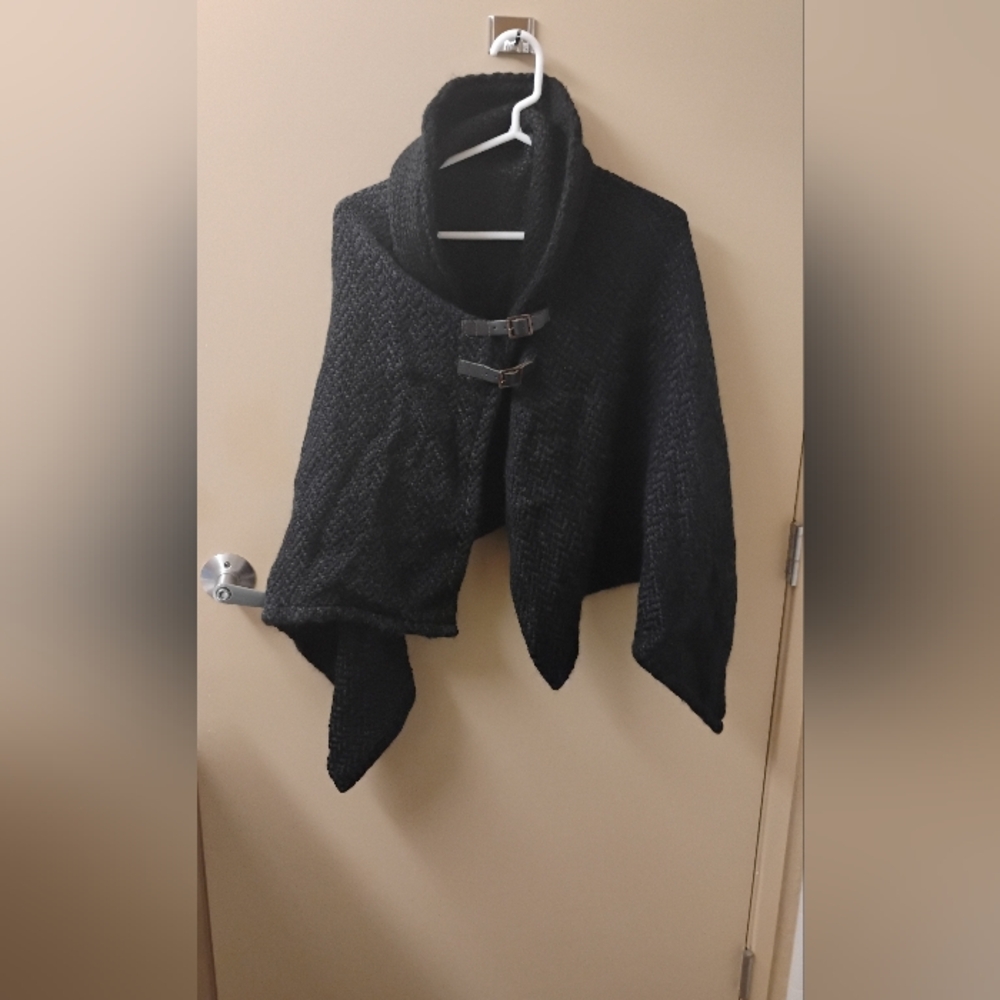 John Branigan Branigan Weavers Made In Ireland Wool Alpaca Buckled Cape OS